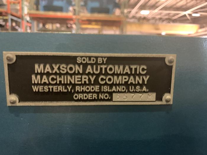 Used 65" SDFK DUAL ROTARY KNIFE MAXSON SHEETER MFG. 2007 - PENDING SALE
