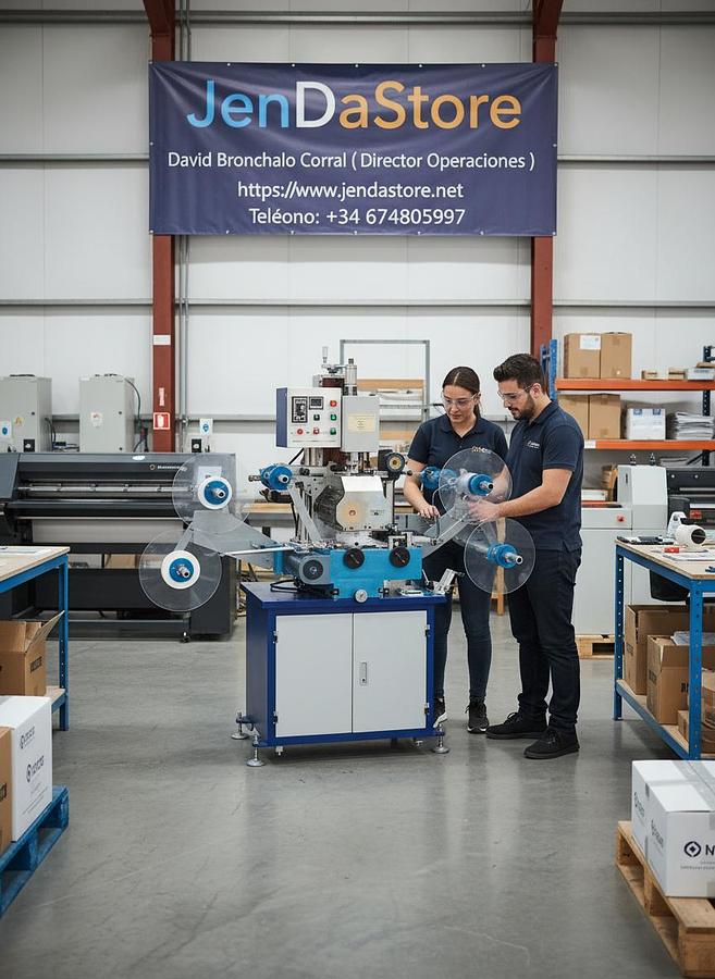 ✨ Máquina de Estampado en Caliente para Cintas de Tela JDS TJ-44 ✨