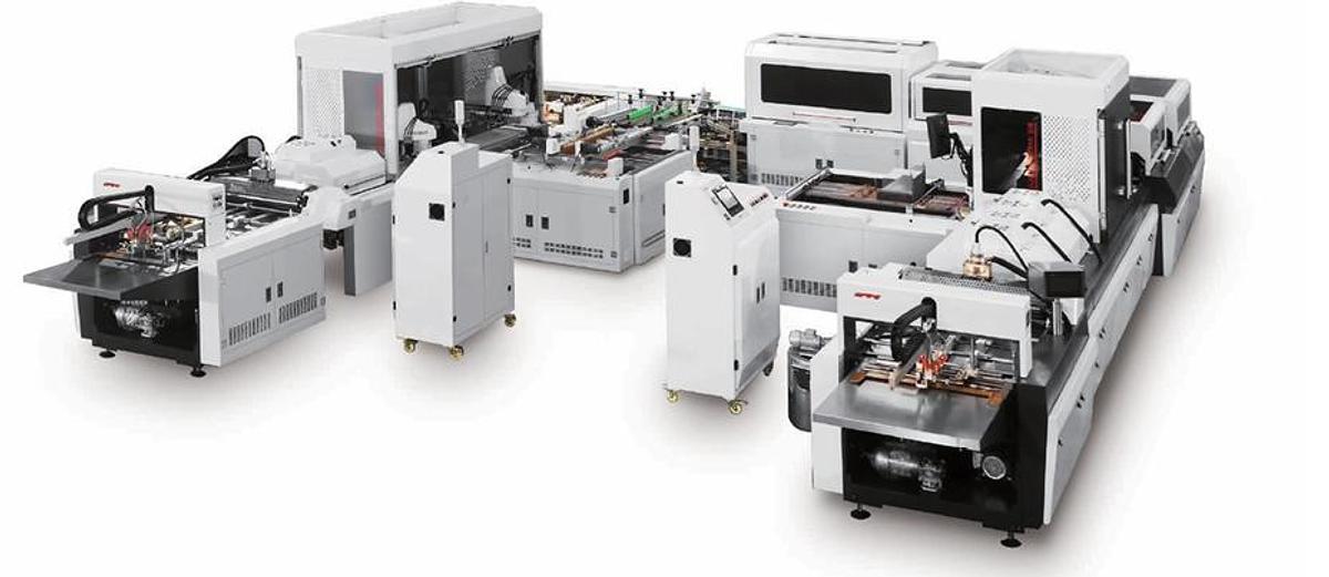 Línea Automática para Estuches de Tapa Dura JDS QFM 460 / JDS QFM 600