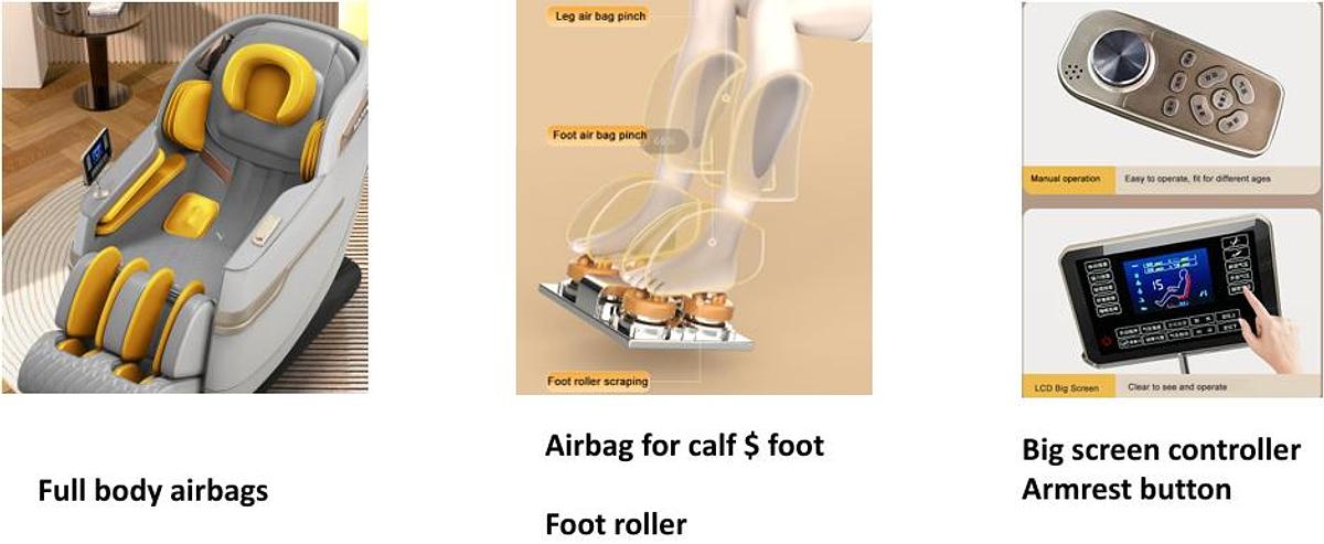 🌟 Silla de Masaje JDSVCT-502Z: Confort y Terapia de Pies de Alta Precisión 🌟