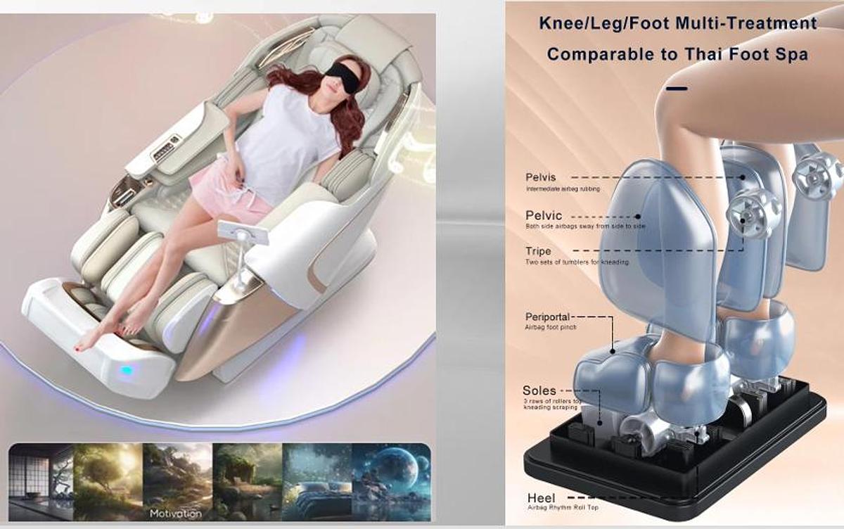 ✨ Sillón de Masaje Doble Movimiento JDSVCT-L50S: Terapia Dual para el Máximo Bienestar 👑
