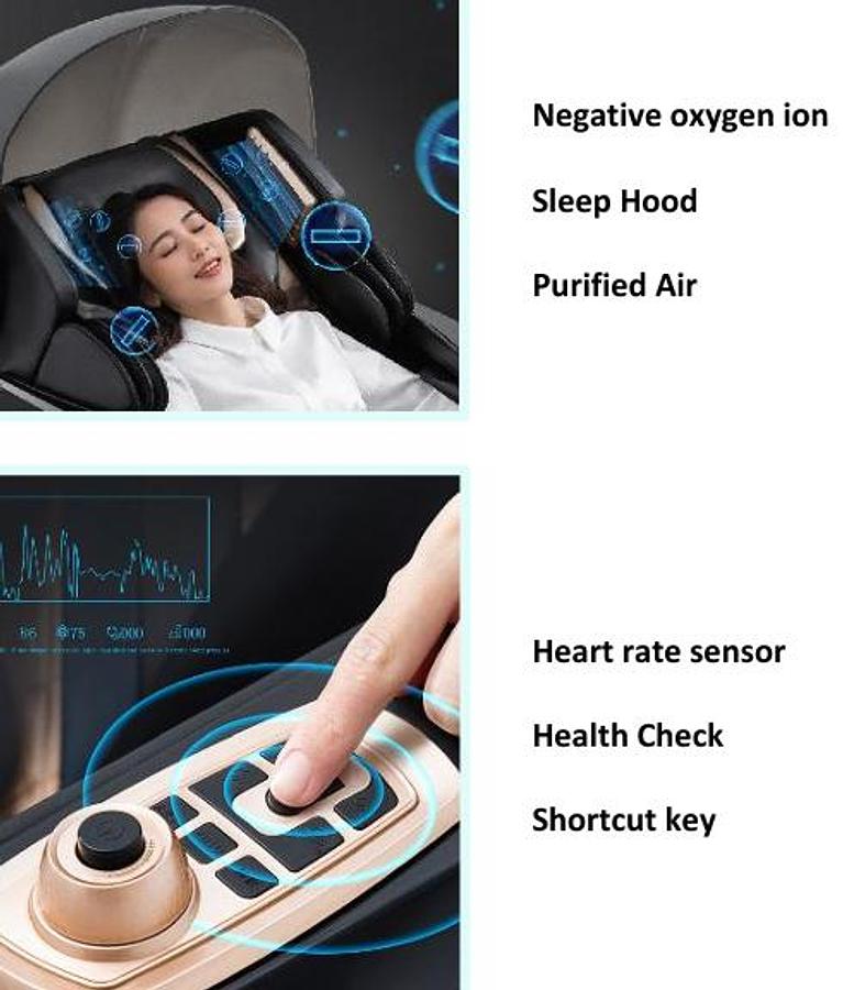 👑 Silla de Masaje JDSVCT-988RS: Lujo, Movimiento 3D y Detección de Salud 👑