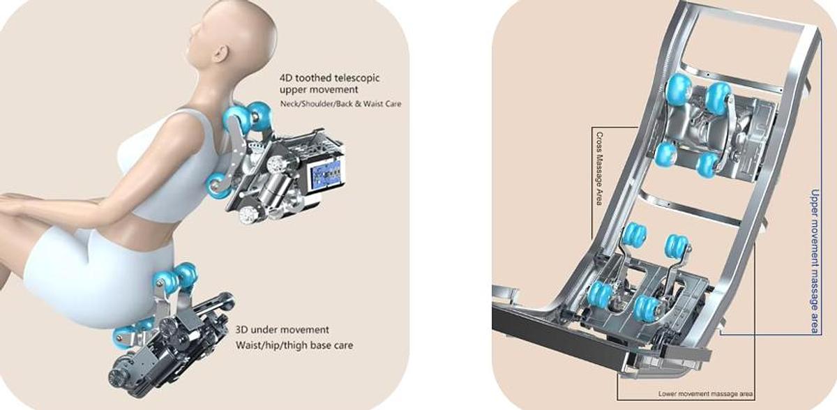 ✨ Sillón de Masaje Doble Movimiento JDSVCT-L50S: Terapia Dual para el Máximo Bienestar 👑