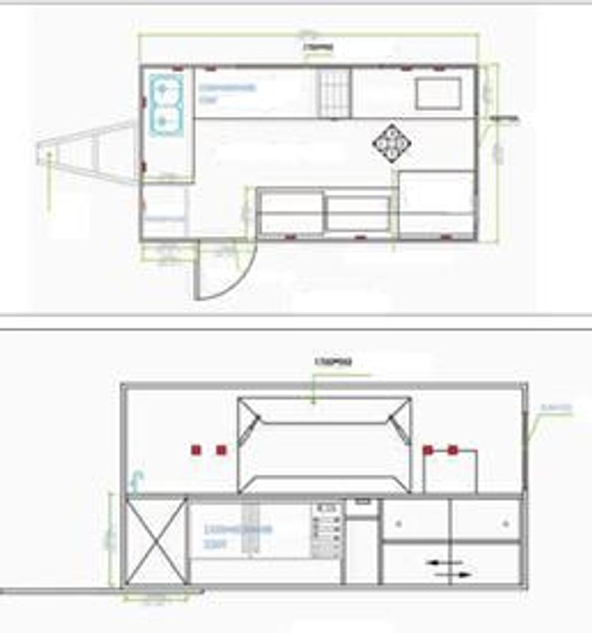 🚐 Remolque de Comida Cuadrado KN-FS-3