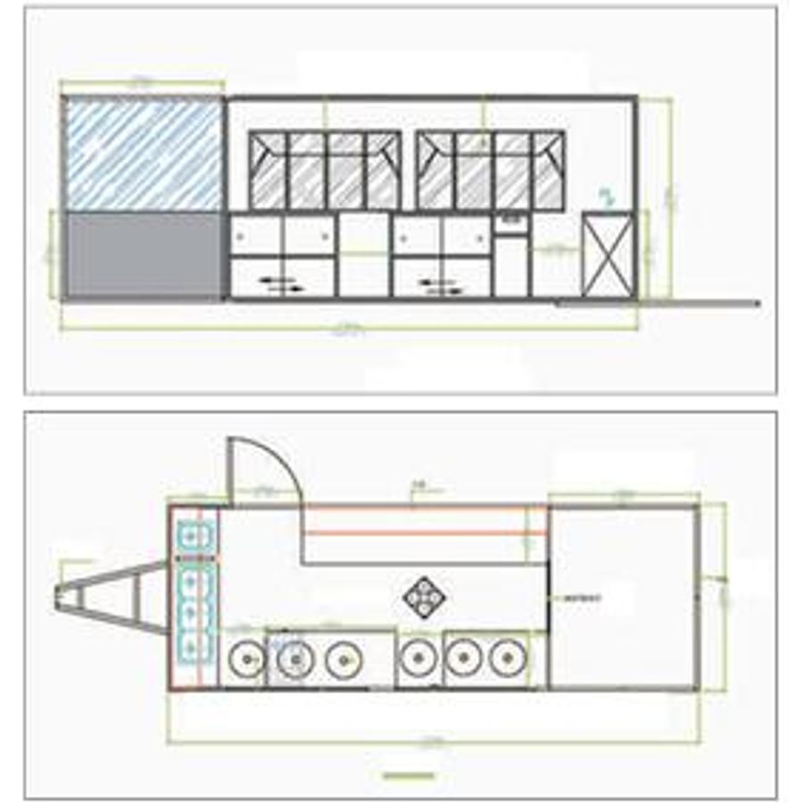 🚐 Remolque de Comida Cuadrado KN-FS-2