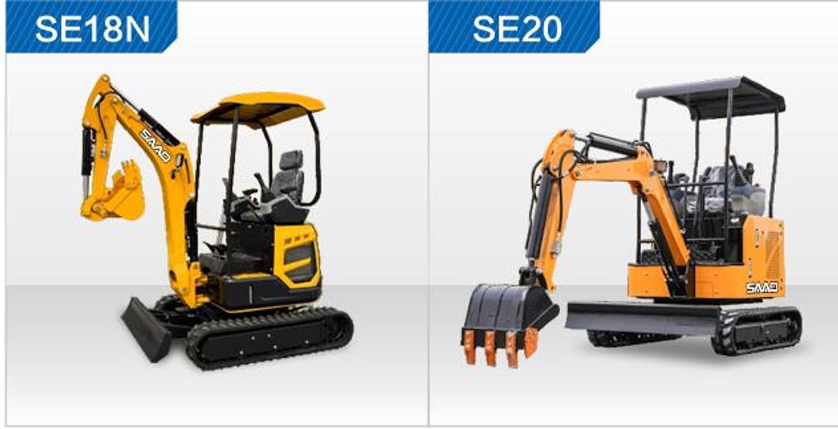 JDS-SE18N: Mayor Capacidad de Cuchara y Estabilidad y JDS-SE20: Máximo Peso y Desempeño Robusto