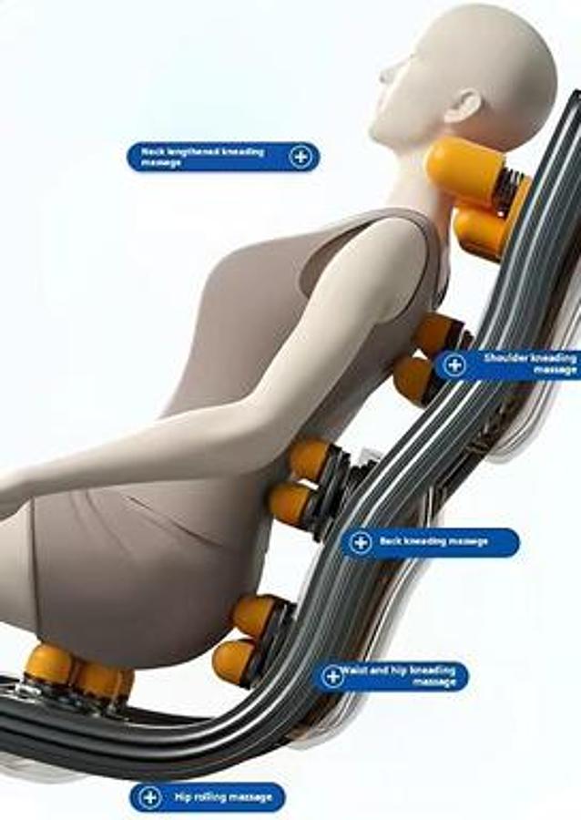 🧘 Silla de Masaje JDSVCT-848A: Terapia Completa con Conectividad y Calidez 🧘
