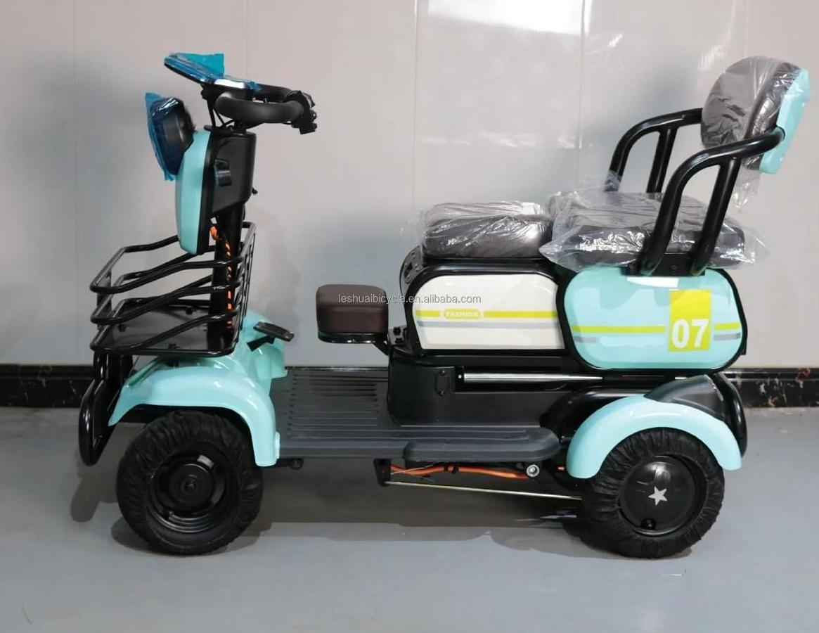 Triciclo Eléctrico Familiar de 3 Ruedas