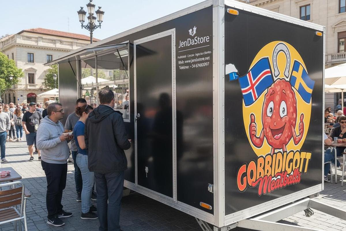 🚐 Remolque de Comida Cuadrado KN-FS-2 