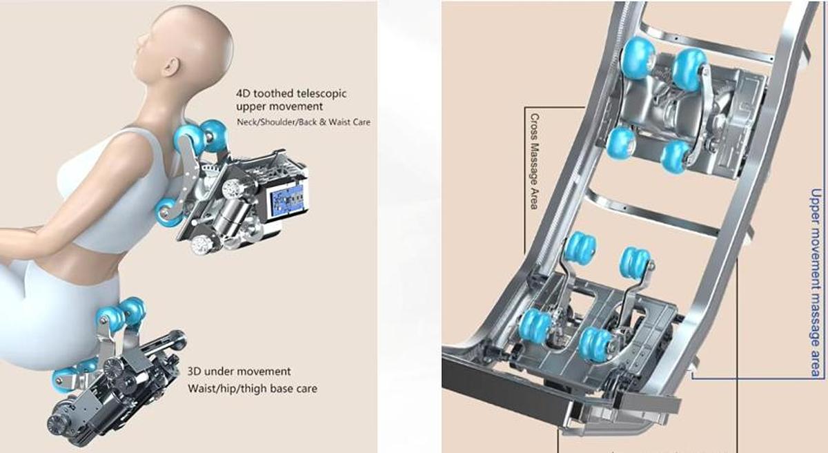 ✨ Sillón de Masaje Doble Movimiento JDSVCT-L50S: Terapia Dual para el Máximo Bienestar 👑