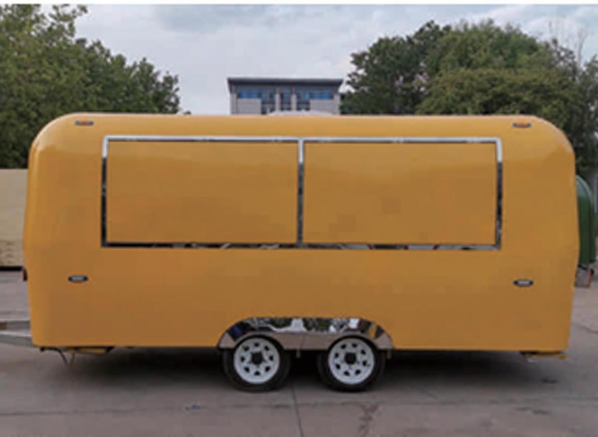 🚐 Remolque de Comida de Acero Inoxidable Estilo Airstream KN-QF-5