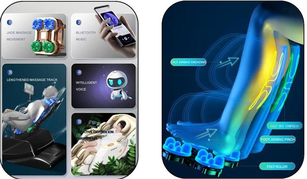🌟 Silla de Masaje JDSVCT-Y70: Bienestar Integral con Terapia de Jade y Control de Voz Inteligente 🌟