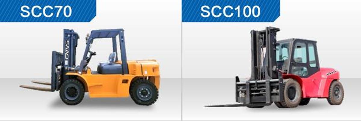 JDS-SCC70: El Montacargas Diésel de Trabajo Pesado y JDS-SCC100: Máxima Capacidad de Carga y Estabilidad