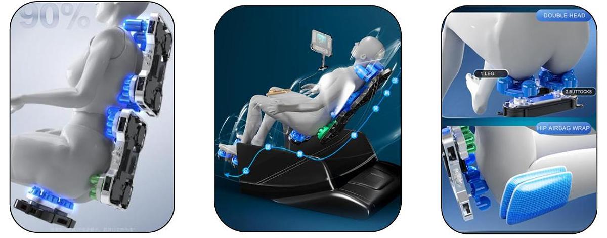 🌟 Silla de Masaje JDSVCT-Y70: Bienestar Integral con Terapia de Jade y Control de Voz Inteligente 🌟