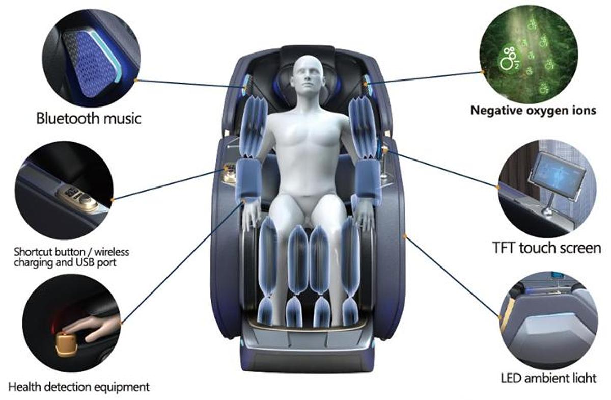 🚀 Sillón de Masaje 4D JDSVCT-L36: Potencia, Salud y Elegancia en un Solo Equipo 💎
