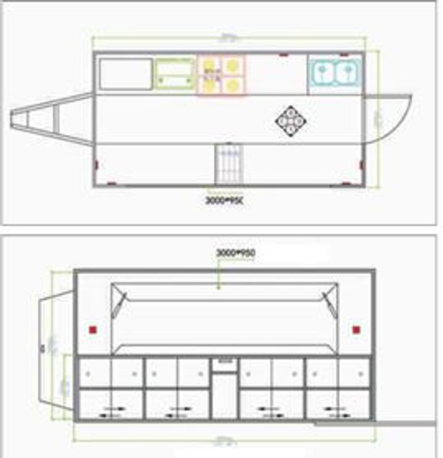 馃殣 Remolque de Comida Cuadrado KN-FS-5