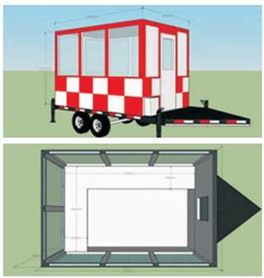 🚐 Remolque de Comida de Forma Única KN-DZ-3 (Estilo Retro/Clásico)