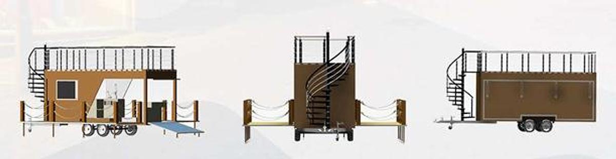 馃敐 Remolques M贸viles Multifuncionales de Doble Planta (Modelos CC)