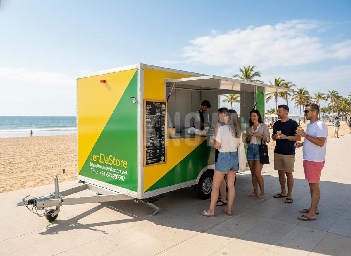 🚐 Remolque de Comida Cuadrado KN-FS-5