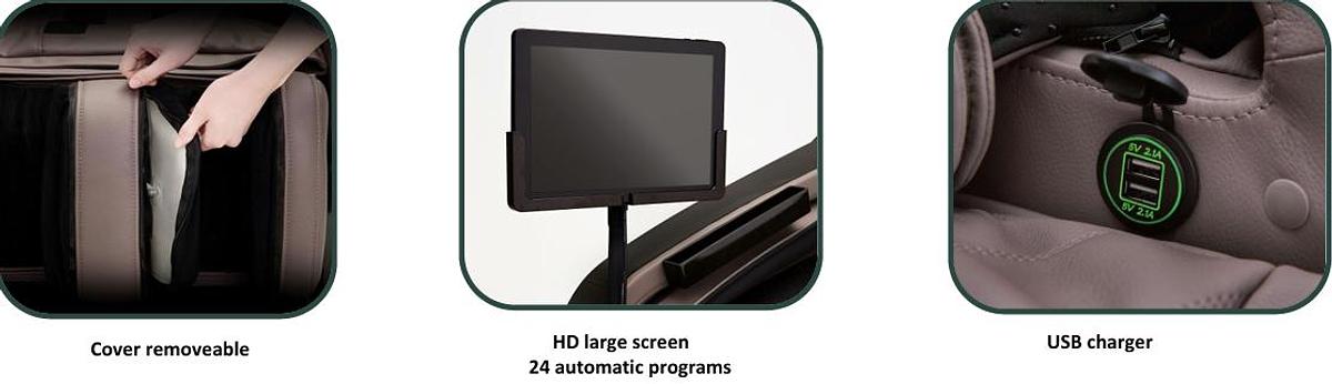 🖤 Silla de Masaje JDSVCT-A15S: Movimiento 4D, Calefacción Dual y Diseño Deslizante 🖤