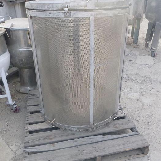 Used Basket, Perf, S/st, 125 Gallon, 1/16" Perforations #S744083