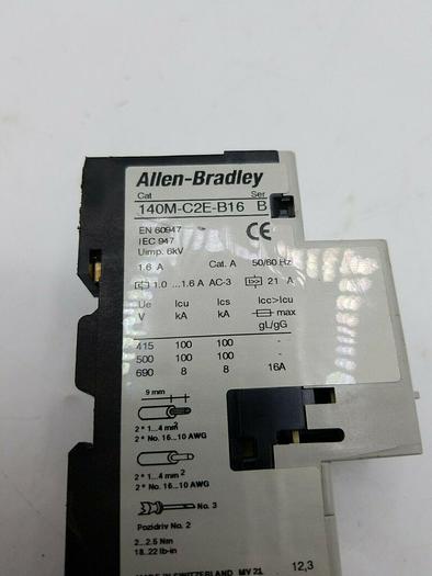 Used Allen-Bradley 190E-MNZ242-CB16X Ser B