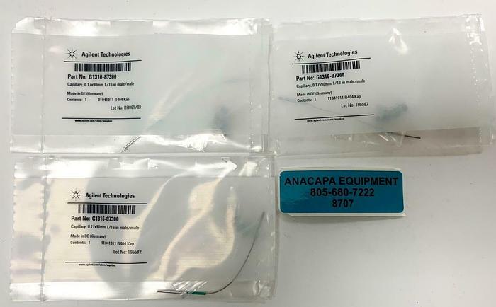 Agilent Technologies G1316-87300 Capillary, 0.17x90mm 1/16 in. Lot of 3 (8707)W