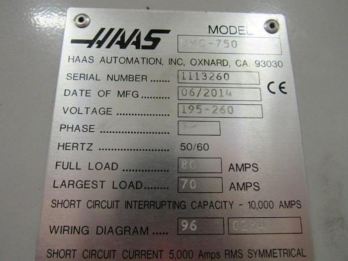Used 2014 HAAS UMC750 5-Axis CNC Universal Vertical Machining Center