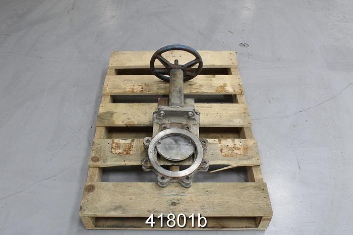 Used Dezurik KGS 6" Hand Operated Knife Gate Valve #41801