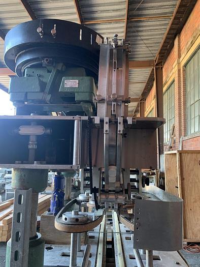 Used Capper, EMS, 4-Spindle, Mdl D, 38MM, Cap Feeder, #S744340