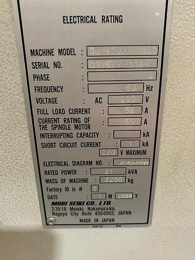 Used 2008 Mori Seiki  Duraturn 1530 CNC Turning Center