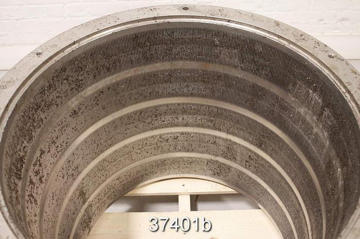 Used Black Clawson P24 Pressure Screen Basket, .010 Slots #37401