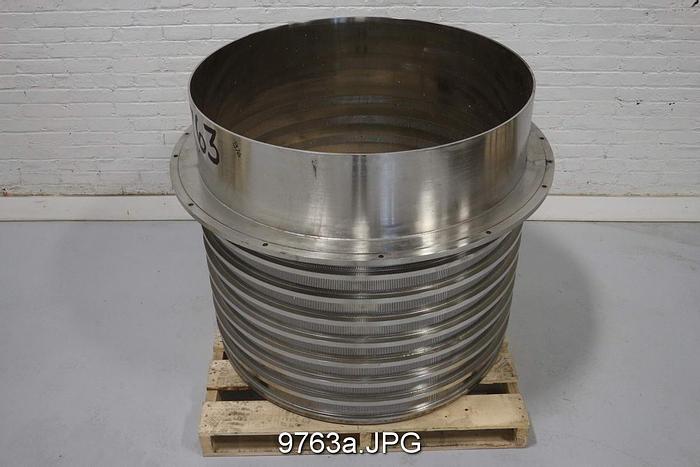 Used Bird 900 Pressure Screen Baskets, .012" Slots #9763