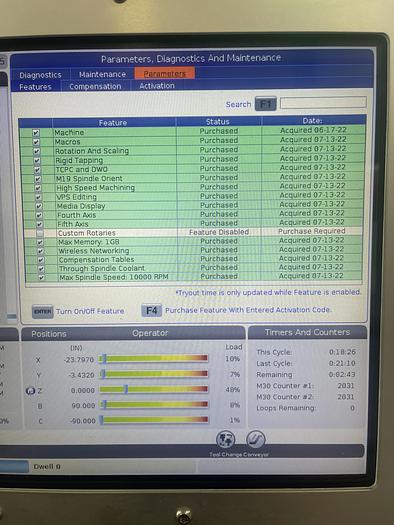 Used 2019 HAAS UMC-750 5-Axis CNC Vertical Machining Center ***Low Hours ***