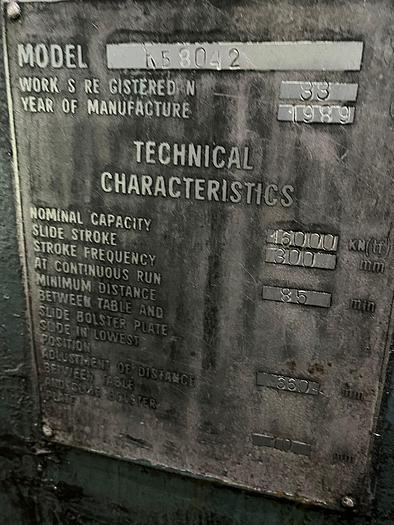 Refurbished Press Hot Forging KB8042