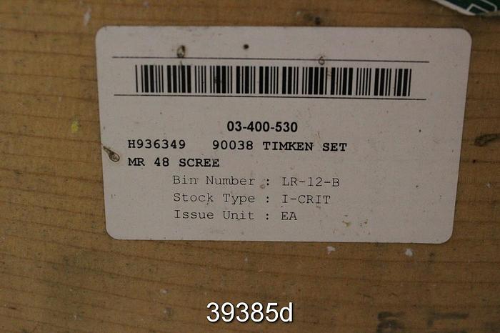 Used 1 Lot of Beloit MR-48 Spare Parts, Timken H9 Bearings, SKF SAF48KA-17U Housing and Taconite Seal Rings #39385