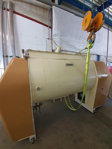 Gebraucht gebr. Einwellen-Mischer BÜHLER Type SMC-1500 mit ca. 1.500 Litern Inhalt.