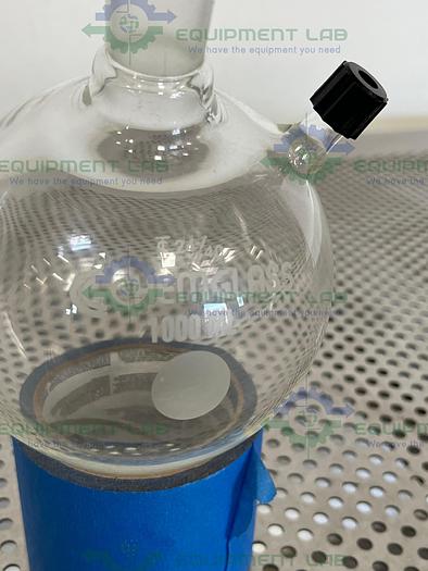 Used Chemglass  1000 mL Heavy Wall Round Bottom Flask  24/40 #7 Chem-Thread Inlet