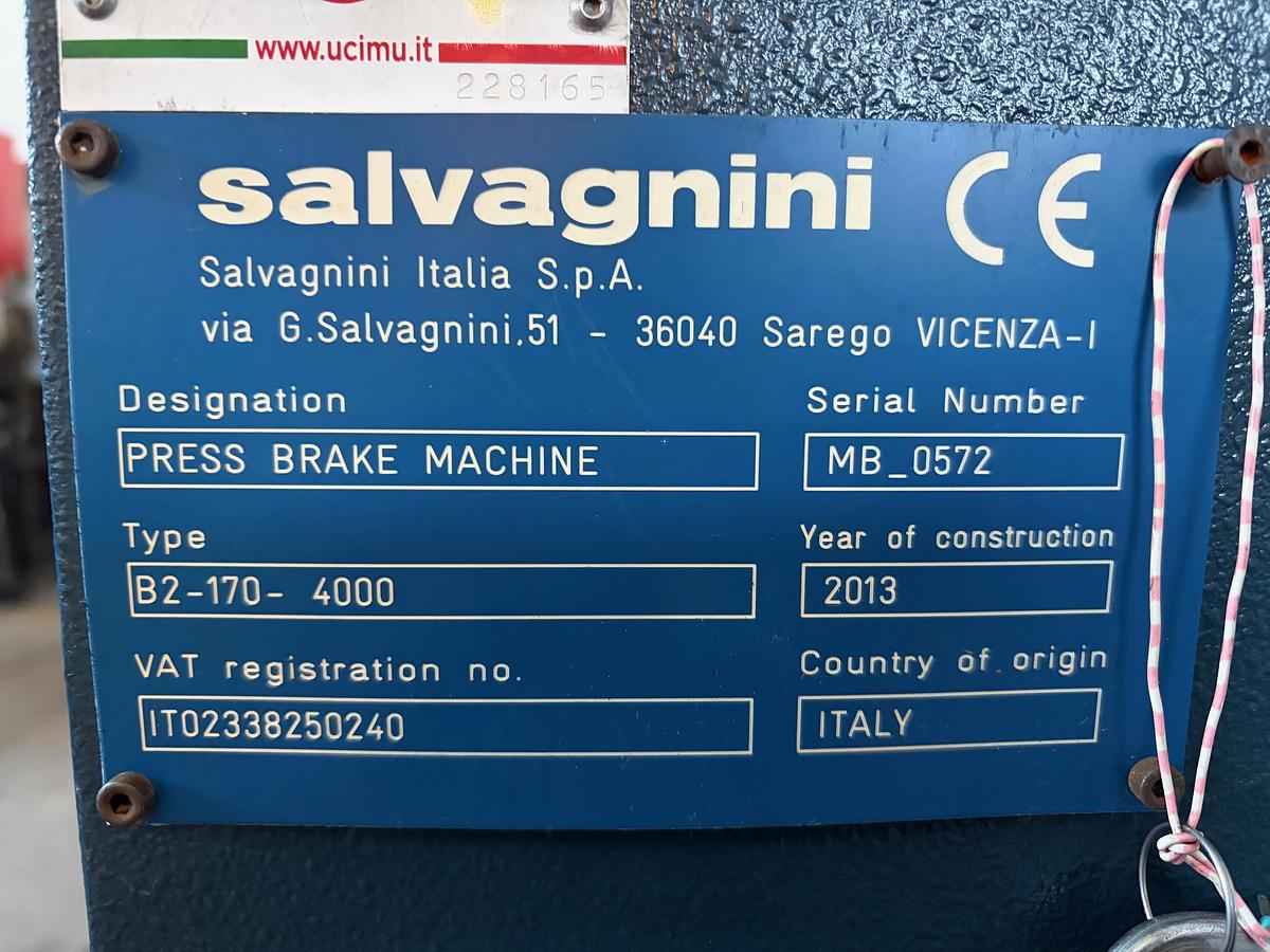 Usato Pressa Piegatrice “SALVAGNINI” 4100x170 tonn.
