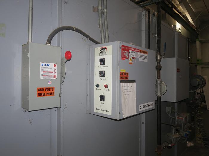 Used 96"W x 96"H x 144"L, JPW, 500°F, Gas Fired