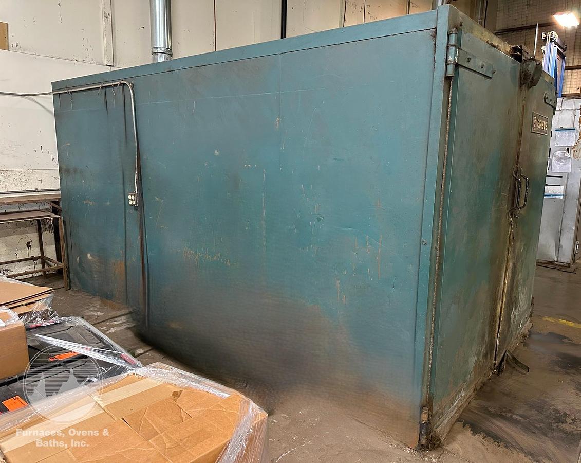 Used 72"W x 72"H x 120"L, Grieve B4-500 Walk-In Oven, 500°F, Gas Fired, Solvent Rated