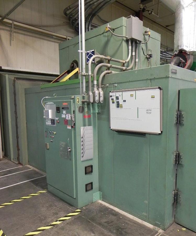 Used 72"W x 72"H x 168"L (14'), Lindberg Walk-In Oven 73-SH-7216872-6, 600°F, Electric, Powered Exhaust