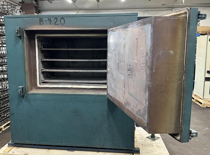 Used 38"W x 26"H x 20"L Grieve HX-1250 Cabinet Oven, 1250°F, Electric