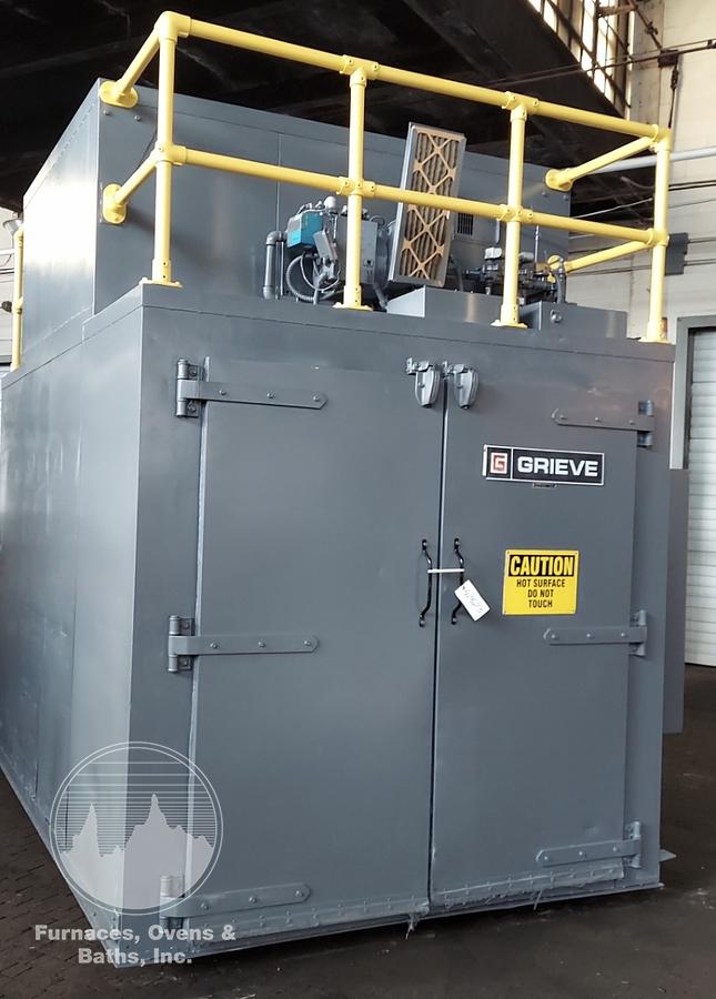 Used 72"W x 78"H x 120"L, Grieve WTC6106-650 Walk-In Oven, 650°F, Gas Fired
