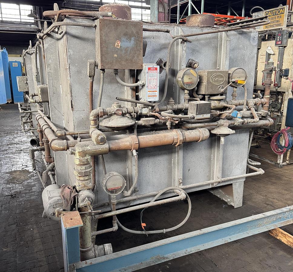 Used 48"W x 24"H x 48"L, Surface Combustion, Direct Fired Box Furnace, Gas Fired, 2000-F, Fiber Lined