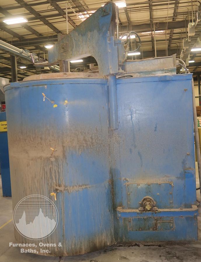 Used 38" Diameter x 48" Deep Lindberg 12-EC-3848-12 Pit Cyclone Pit Furnace, 1250°F, Electric