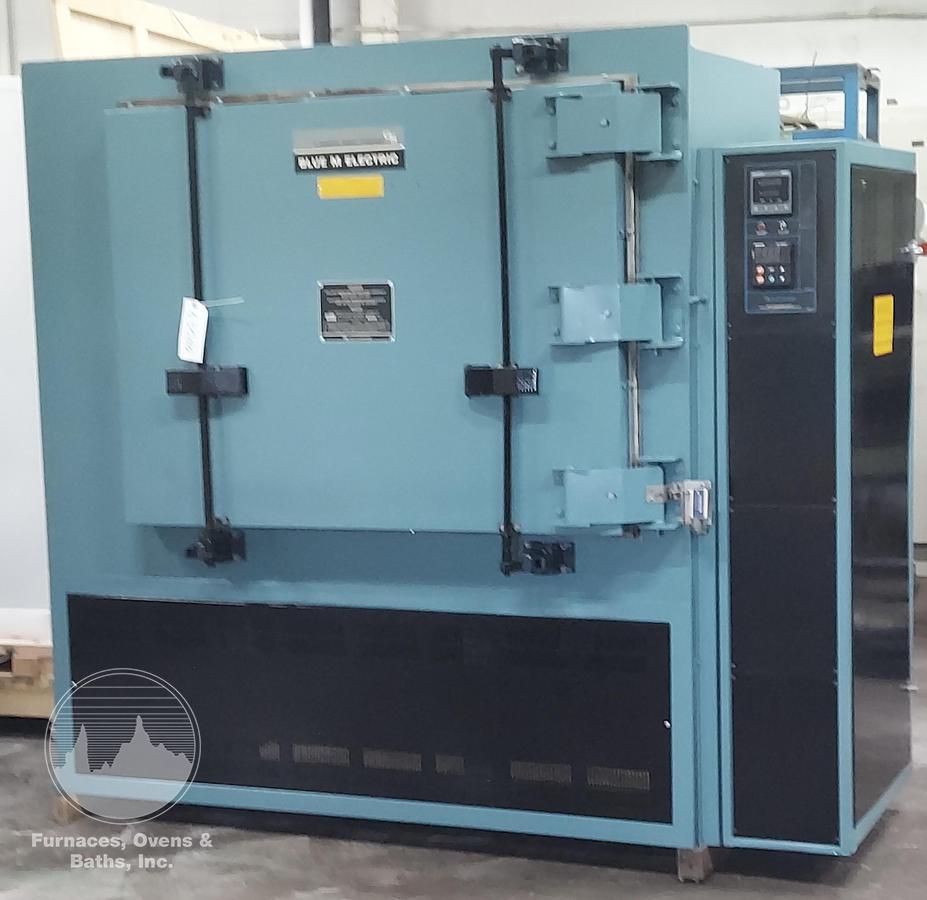 Used 48"W x 36"H x 24"L Blue M CW-9980F Solvent Rated Cabinet Oven, 1300°F, Electric