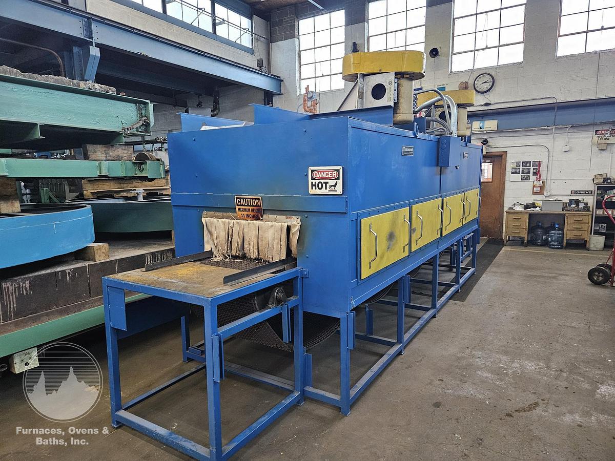 Used 30"W x 12"H x 14'L Thermcraft High Temperature Belt Conveyor Oven, Electric, 1000°F