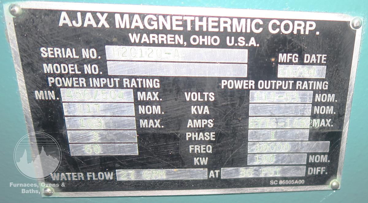 Used Ajax Magnathermic Magnescan II, Pacer -S10