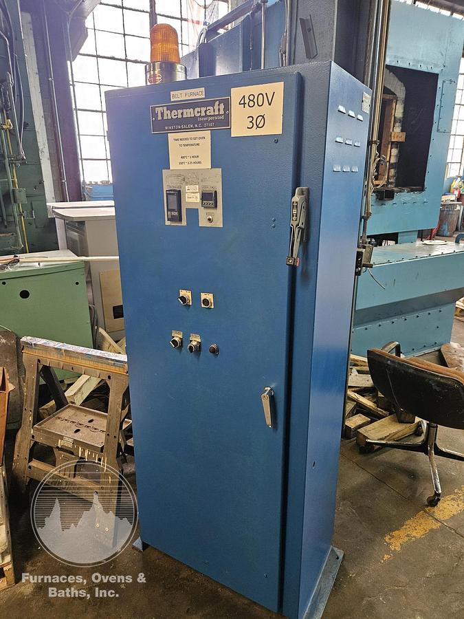 Used 30"W x 12"H x 14'L Thermcraft High Temperature Belt Conveyor Oven, Electric, 1000°F